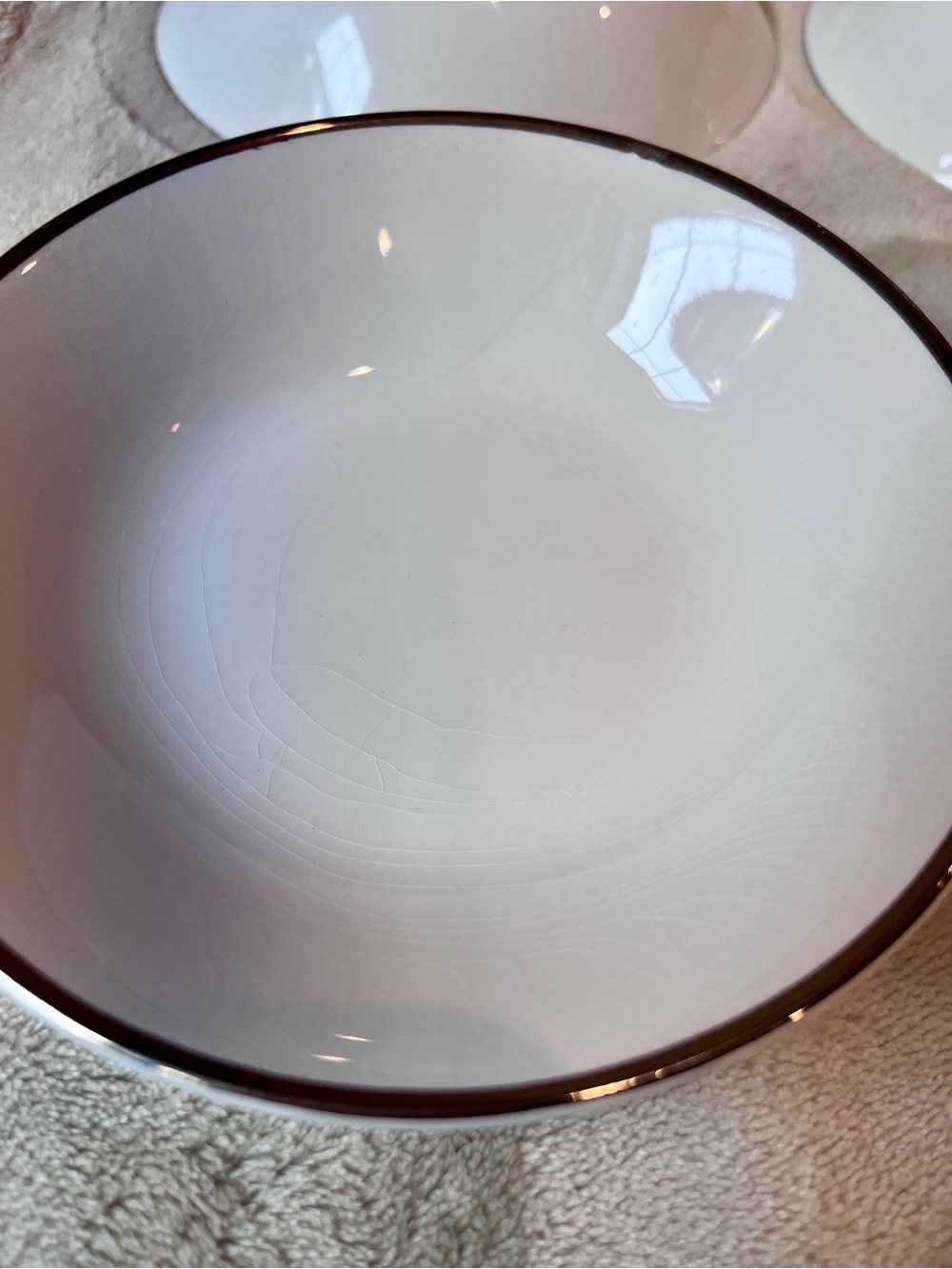 Vintage International Silver Silver Elegance Ironstone Bowls Set of 8 England - Picture 12 of 16